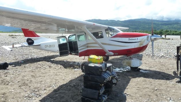 Esta avioneta boliviana con más de 300 kilos de cocaína fue capturada por la Policía en junio de 2014. Difusión)