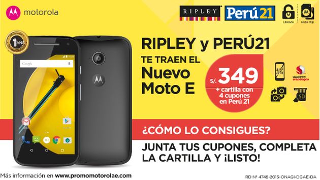 Perú21 te trae los smartphones Moto E de Motorola. Conoce los detalles de esta promoción.