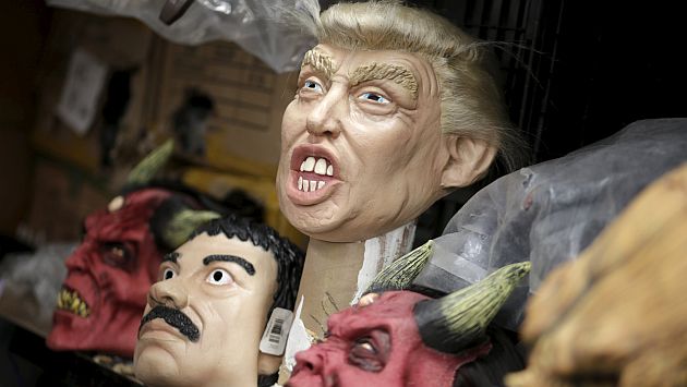 ‘El Chapo’ Guzmán y Donald Trump, los villanos favoritos para el Halloween en México. (Reuters)