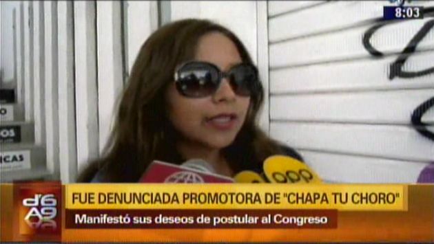 Cecilia García, promotora de la campaña ‘Chapa tu choro’, fue denunciada por familia de joven que recibió brutal golpiza en Chanchamayo. (Captura de TV)