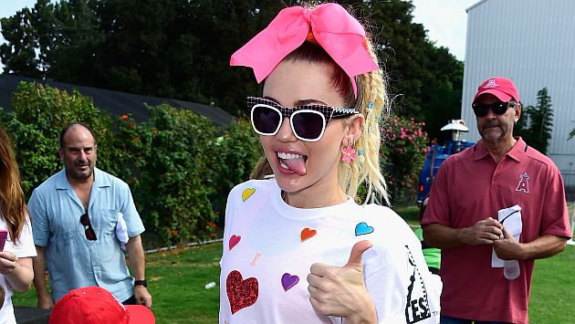 Miley Cyrus mostró su traje para Halloween y pueda que no te guste. (AFP)