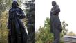 Ucrania: Mira cómo un artista convirtió una estatua de Lenin en una de Darth Vader [Fotos y video]

