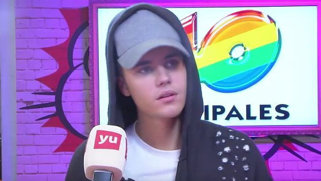 Justin Bieber dijo que iba al baño y abandonó una entrevista en vivo en 'Los 40 Principales'. (Vodafone yu en YouTube)