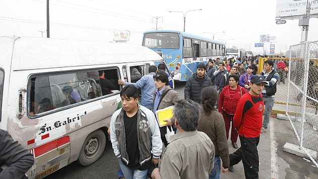 Transportistas de Lima y Callao anunciaron paro de 24 horas para este jueves. (USI)