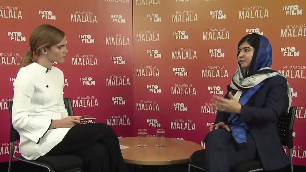 Emma Watson hizo que Malala Yousafzai fuera feminista (YouTube)