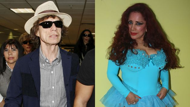 Monique Pardo no olvida el encuentro que tuvo con Mick Jagger en la selva peruana. (USI)