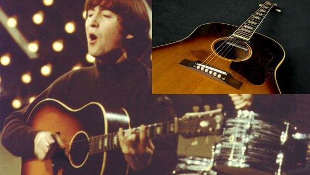 John Lennon: Subastan guitarra acústica del líder de The Beatles por US$2.4 millones. (AP)