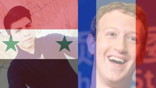 Usuarios pusieron la bandera de Siria como fondo en señal de protesta (Facebook)