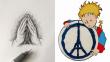 Atentado en París: Artistas gráficos expresaron su pesar por la tragedia con imágenes [Fotos]