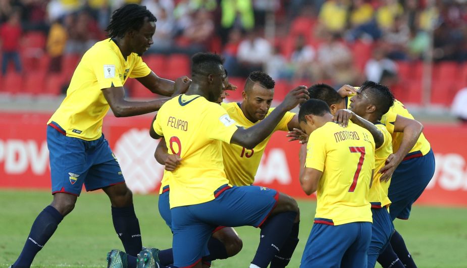 Ecuador venció 3-1 a Venezuela y se mantiene como líder de las Eliminatorias Rusia 2018
