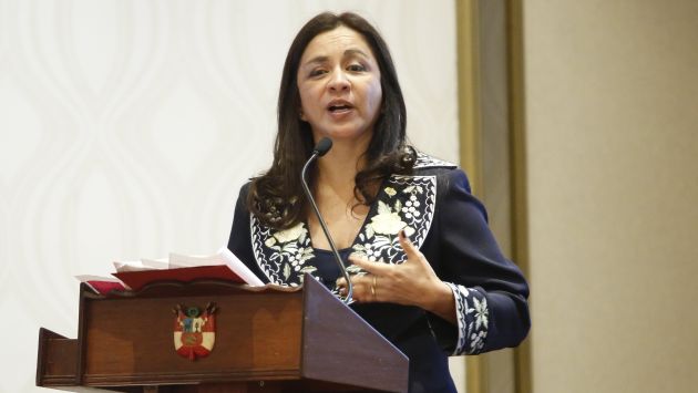 Marisol Espinoza es la única vicepresidenta del país. (Percy Ramírez)