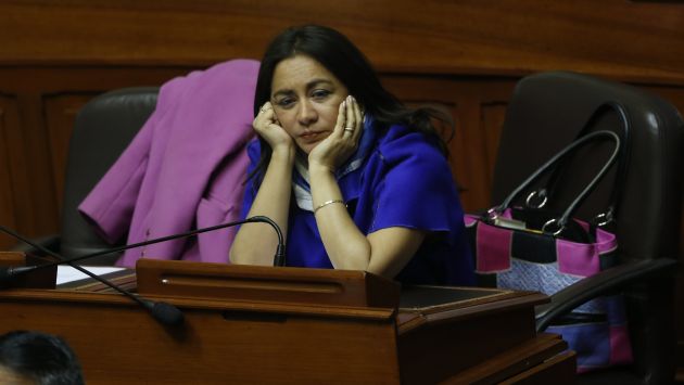 Nacionalismo insiste en desconocer renuncia de la legisladora Marisol Espinoza. (César Fajardo)