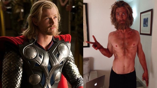 Chris Hemsworth, el musculoso 'Thor', luce irreconocible para su próxima película. (AP)