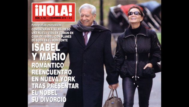 Mario Vargas Llosa tuvo un apasionado reencuentro con Isabel Preysler en Nueva York. (Revista ¡HOLA!)