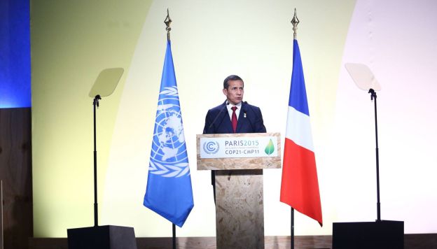 Ollanta Humala participa en París de actividades en torno a la COP21. (Andina)