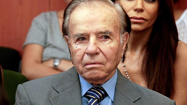 Exmandatario Carlos Menem no declaró. (AFP)