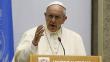 Papa Francisco sobre calentamiento global: "Estamos al borde del suicidio" 