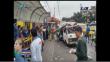 San Luis: Poste de alumbrado cayó sobre combi y 10 pasajeros quedaron heridos