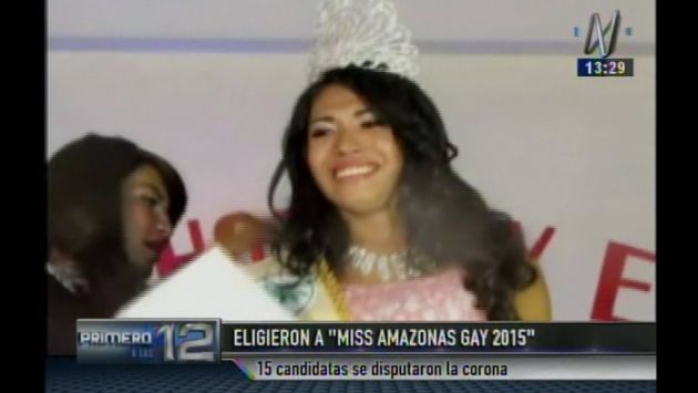 ‘Miss Amazonas Gay’: 15 candidatas se disputaron la corona en Iquitos. (Captura de TV)