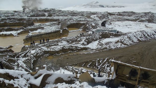 Tierra de nadie. En Pampa Blanca los mineros ilegales operaban impunemente. (Ministerio Público)