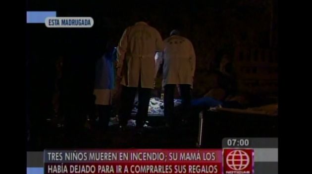 Incendio consumió la casa entera. (América TV)