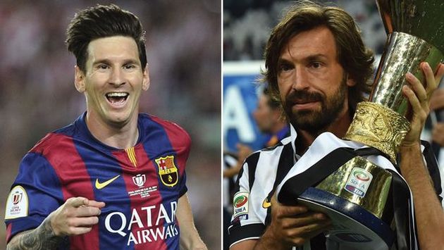 Andrea Pirlo y Lionel Messi juntos (Difusión)