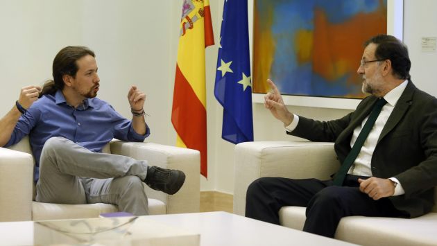 España: Podemos de Pablo Iglesias se niega a apoyar un nuevo gobierno de Mariano Rajoy. (Reuters)