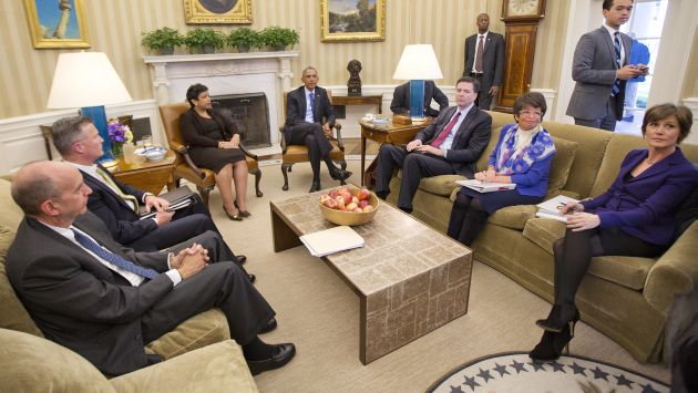 Barack Obama se reunió con autoridades de EEUU para conversar sobre temas de las armas. (AP)