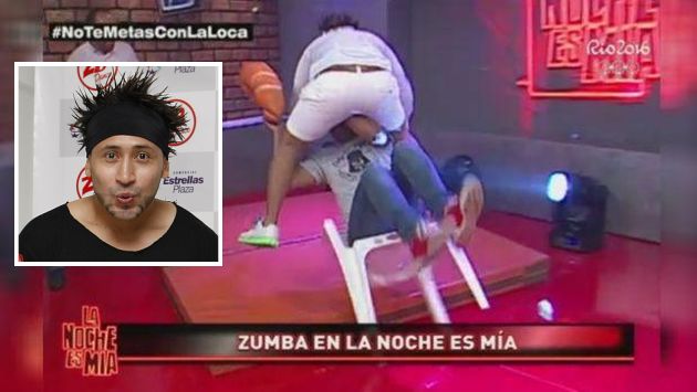 'Zumba' volvió al ataque: Recreó 3 veces el incidente con Carlos Cacho. (Captura de YouTube)