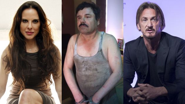 Ahora son mudos. Actores Sean Penn y Kate del Castillo no quieren hablar sobre entrevista a El Chapo. (USI)