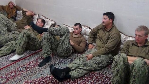 Los militares estadounidenses detenidos en Irán. (Reuters)
