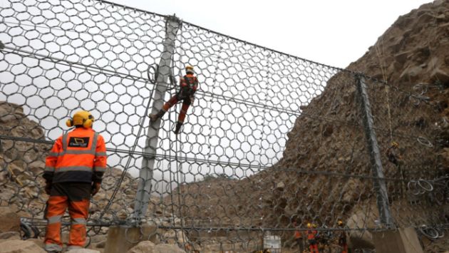 Colocarán 22 mallas de acero en quebradas de Chosica para detener caída de huaicos. (Andina)