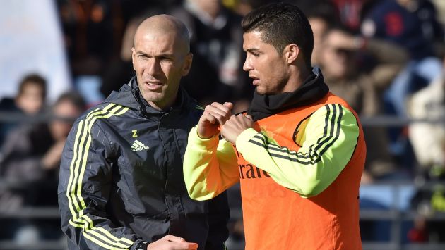 Cristiano Ronaldo destacó el trabajo de Zinedine Zidane en el Real Madrid. (AFP)