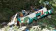 Junín: Caída de bus al río Tarma dejó 16 muertos 