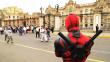 'Deadpool', el irreverente antihéroe de Marvel, se paseó por las calles de Lima [Fotos]