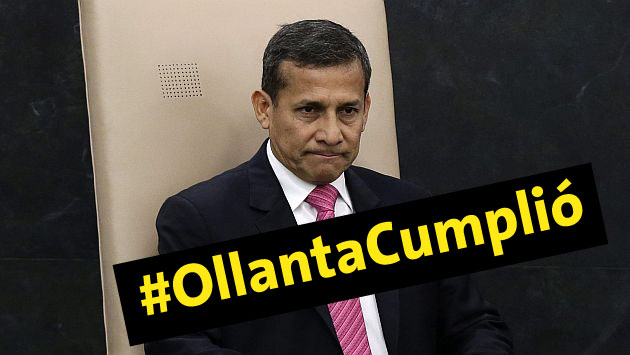 Twitter: #OllantaCumplió es el hashtag que ha generado burlas sobre el presidente