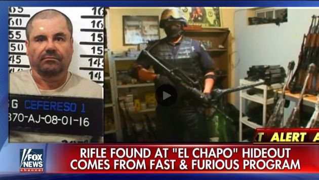 Rifle calibre 50 fue hallado en escondite de ‘El Chapo’ Guzmán. (Captura de video)