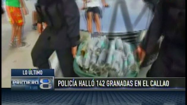 Hallan 142 granadas en el Callao. (Canal N)