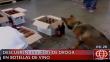 Callao: Policía incautó más de 120 kilos de cocaína camuflados en botellas de vino [Video]