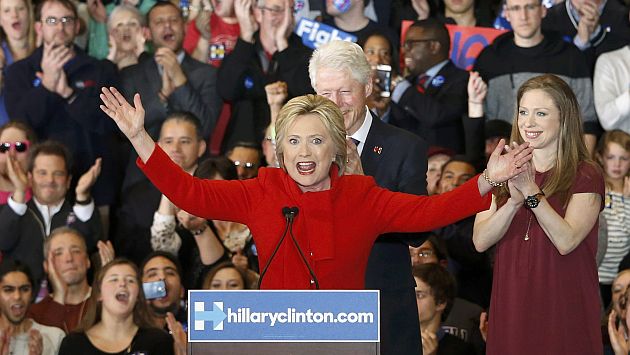 Hillary Clinton venció a Bernie Sanders por tres decimales en primarias del Partido Demócrata. (Reuters)