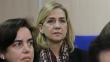 España: Infanta Cristina seguirá en el banquillo de los acusados en juicio por corrupción
