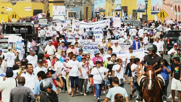 Lo que no te han contado sobre la marcha que hoy causó seis horas de caos vehicular. (APP_Peru en Twitter)