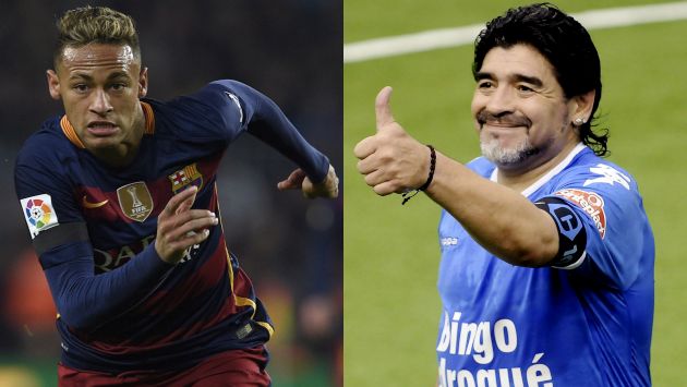 Diego Maradona reveló fotografía inédita junto a Neymar por su cumpleaños. (Agencias)