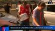Hinchas de Universitario de Deportes llevaron donación a comerciantes afectados [Video]