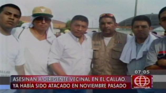 Callao: Asesinaron a dirigente que fue baleado hace tres meses. (Captura de TV)