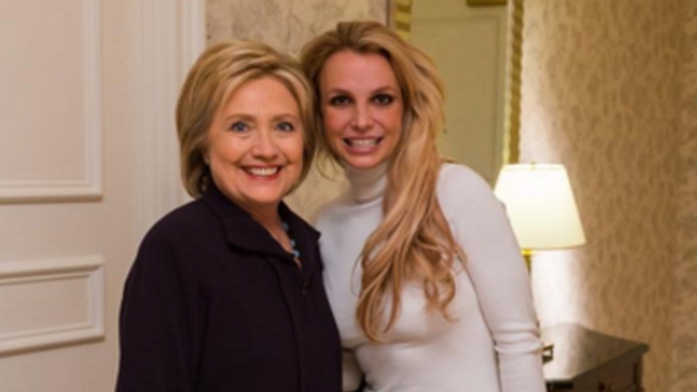 Britney Spears y Hillary Clinton. (Instagram)