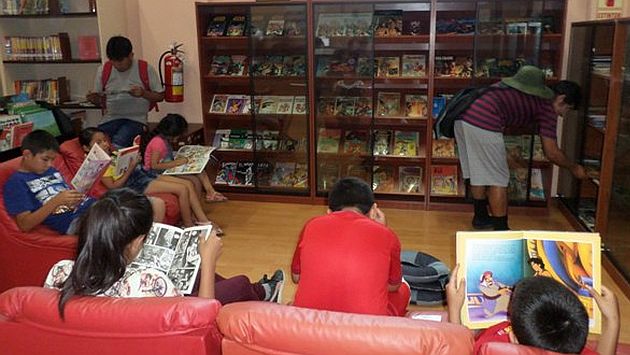 La Biblioteca Pública de Lima inauguró la primera comicteca del país. (José Luis Guardia)