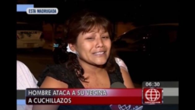El Agustino: Mototaxista atacó a cuchillazos a madre e hija. (Captura de TV)