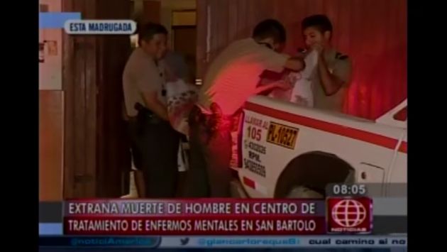 San Bartolo: Hallan muerto a hombre que estaba internado en centro psiquiátrico. (Captura de TV)