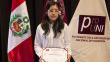 Una adolescente de 15 años rompió récord al sacar puntaje más alto en examen de la UNI